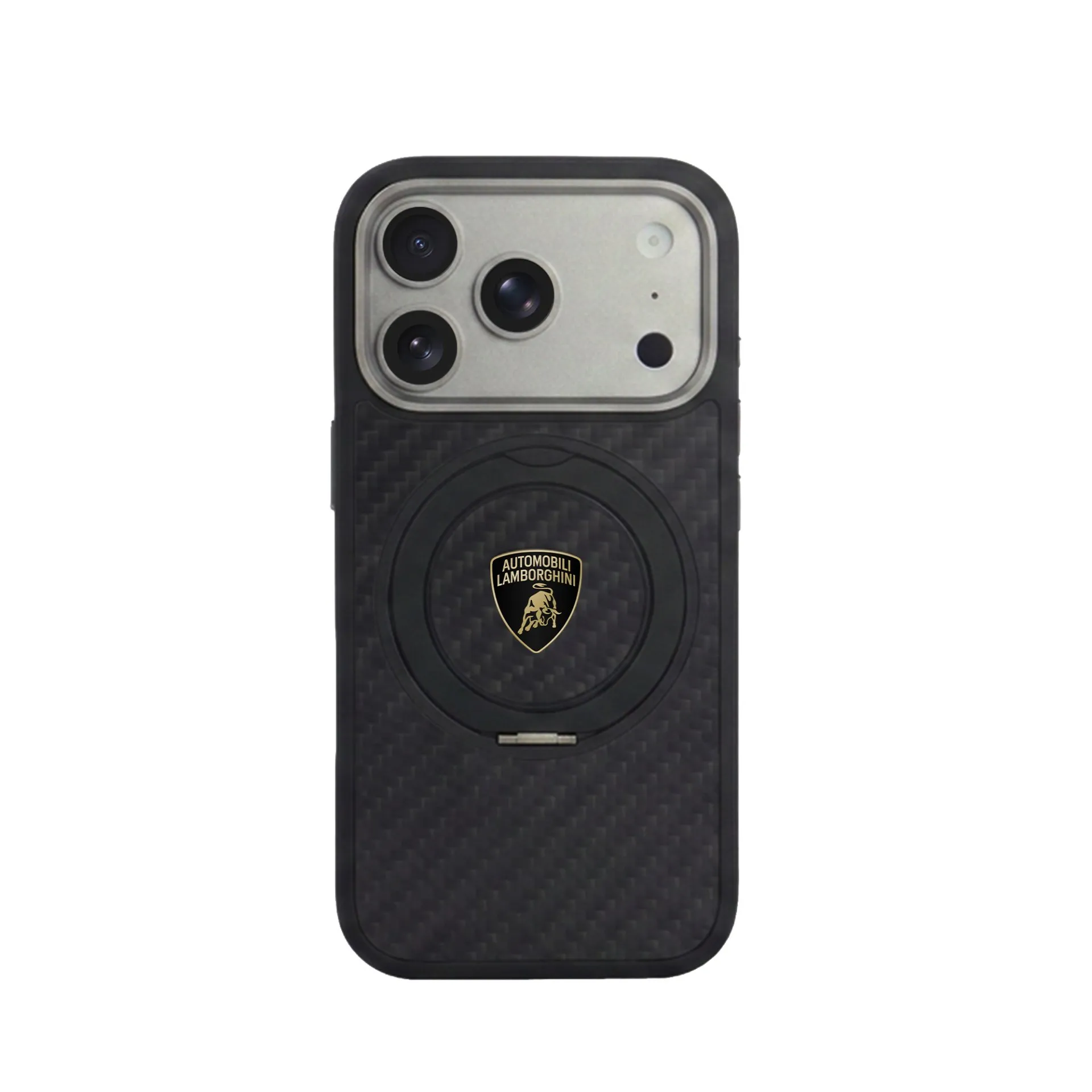 iPhone 18/17 Pro Compatible Carbon Fiber Case with MagSafe & Holder - TE/D4
